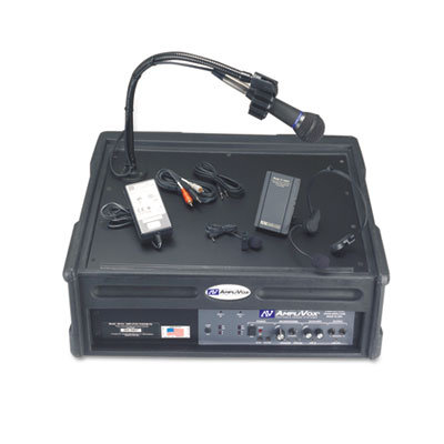 AmpliVox Sound Systems Amplipod Wireless Portable Podium/Lectern, Black