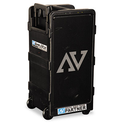 AmpliVox Sound Systems Portable Wireless Digital Travel Partner Public Address System, Black