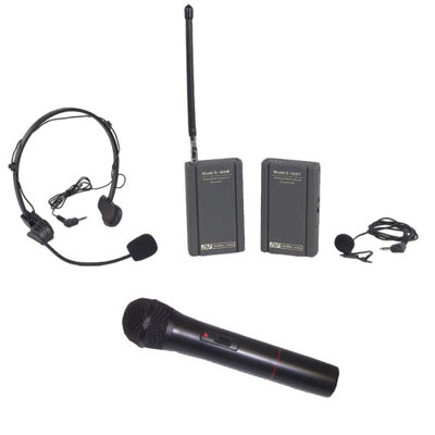 AmpliVox Sound Systems VHF Wireless Lapel and Headset Mic Kit