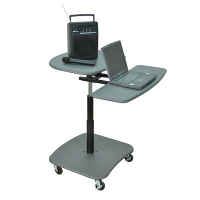 AmpliVox Sound Systems Hydraulic Adjustable Multimedia Cart