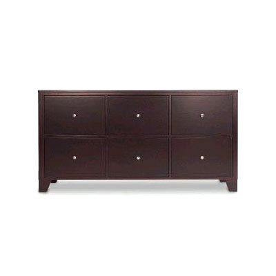 500 Series 6 Drawer Dresser with Metal Knobs by LifeStyle Solutions -image