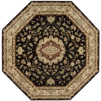 Nourison Nourison Black/Tan Rug