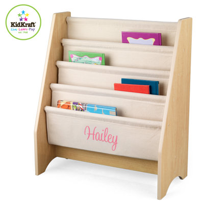 KidKraft Personalized Sling Book Shelf in Natural