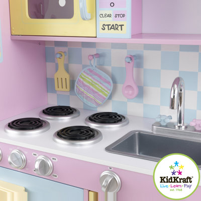 KidKraft Personalized Pastel Play Kitchen Set