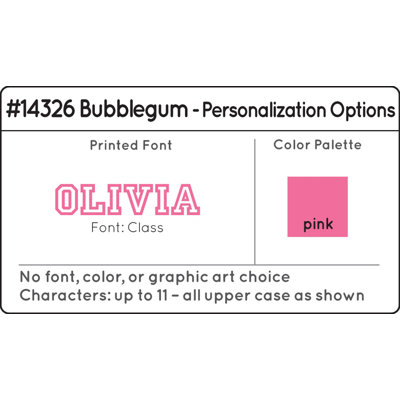 KidKraft Personalized Medium Locker in Bubblegum