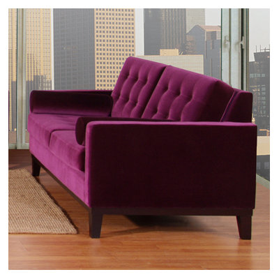 Armen Living Centennial Velvet Loveseat