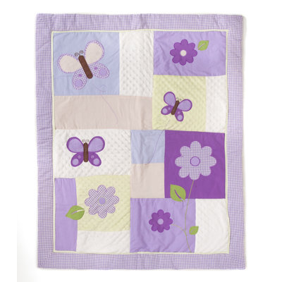 Pam Grace Creations Lavender Butterfly 10 Piece Crib Set