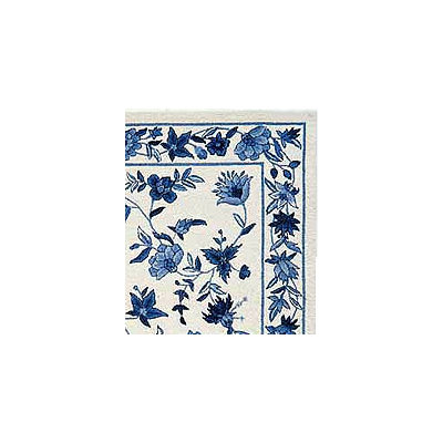 KAS Oriental Rugs Colonial Ivory/Blue Floral Rug