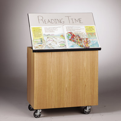 Diversified Woodcrafts Write-N-Roll Mobile Storage Cabinet