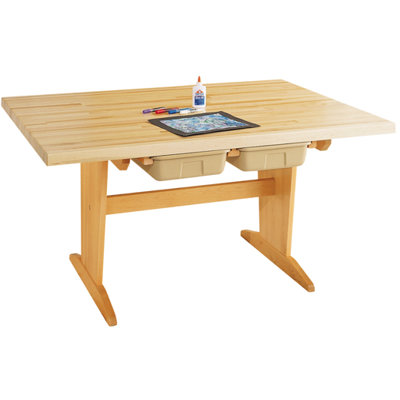 Diversified Woodcrafts Art Planning Table with Tote Tray