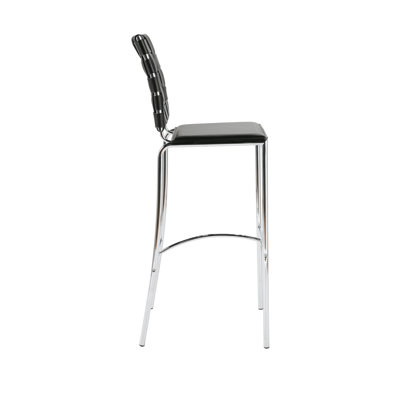 Eurostyle Carlsen Bar Chair in Black Set of 2
