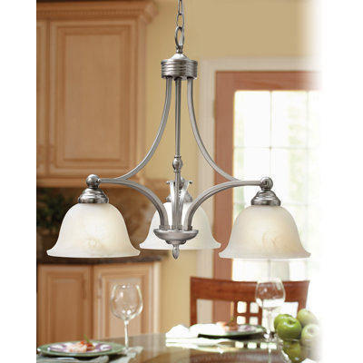 Quoizel Delray 3 Light Chandelier 