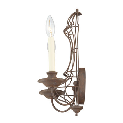 Quoizel Laila Two Light Wall Sconce in Rustic Antique Bronze
