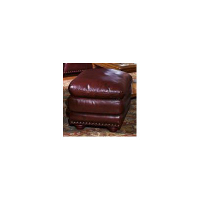 Aspen Leather Ottoman