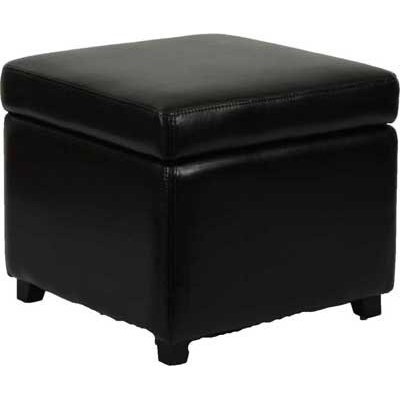 Safavieh Jonathan Leather Cube Ottoman