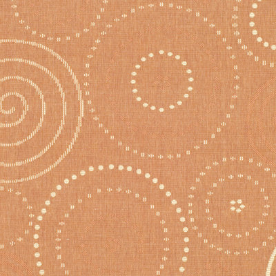 Safavieh Courtyard Terracotta/Natural Circle Rug