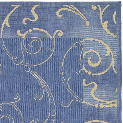 Safavieh Courtyard Blue/Natural Rug