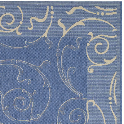 Safavieh Courtyard Blue/Natural Rug