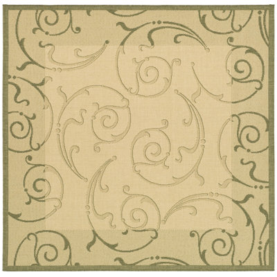 Safavieh Courtyard Natural/Olive Rug