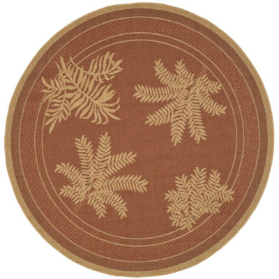 Safavieh Courtyard Light Brick Rug