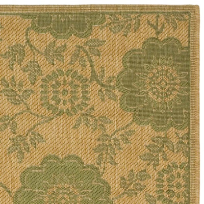 Safavieh Courtyard Natural/Green Rug