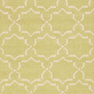 Safavieh Dhurries Light Green/Ivory Rug