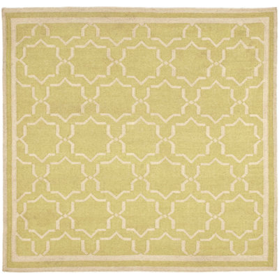 Safavieh Dhurries Light Green/Ivory Rug