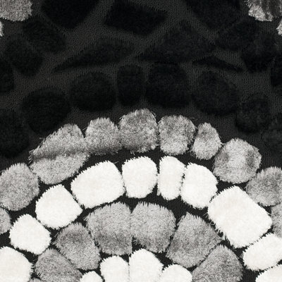 Safavieh Miami Shag Black/Multi Rug