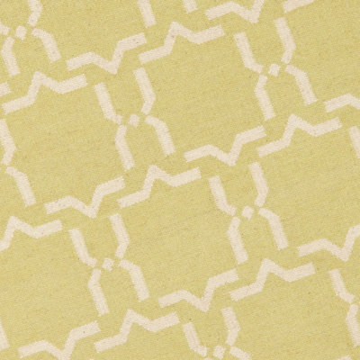 Safavieh Dhurries Light Green/Ivory Rug