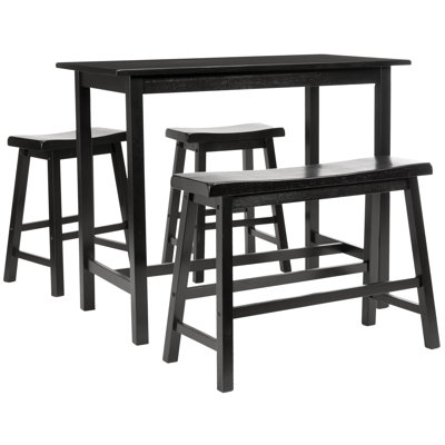 Safavieh Paisley Pub Table in Dark Espresso (Set of 4)