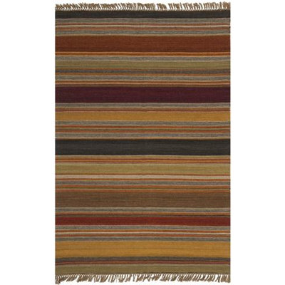 Striped Kilim Gold Rug
