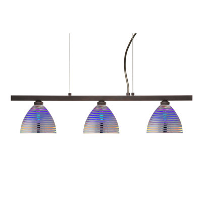 Besa Lighting Sabrina 3 Light Linear Pendant