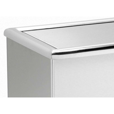 Commercial Zone Precision Series Rectangular Trash Can with Swivel Lid