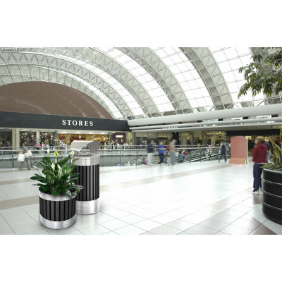 Commercial Zone Riverview Canopy Top Trash Receptacle
