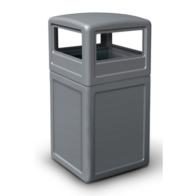 Commercial Zone 38 Gallon Square Waste Container with Dome Lid