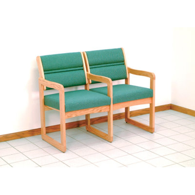 Wooden Mallet Valley Two Seat Guest Chair