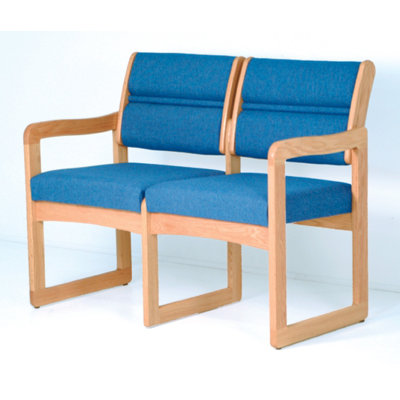 Wooden Mallet Valley Two Seat Guest Chair