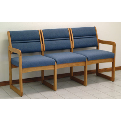 Wooden Mallet Valley Three Seat Guest Chair