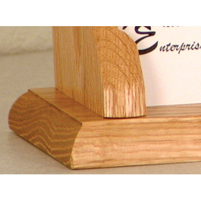 Wooden Mallet Nine Pocket Counter Top Business Card Holder