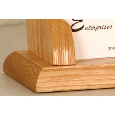 Wooden Mallet Twelve Pocket Counter Top Business Card Holder