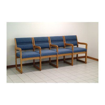 Wooden Mallet Valley Four Seat Guest Chair