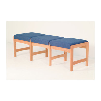 Wooden Mallet Dakota Wave Three Seat Bench