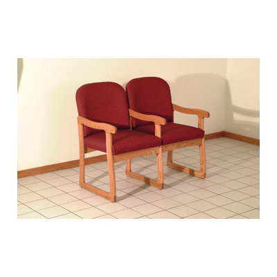 Wooden Mallet Prairie Two Seat Guest Chair
