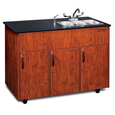 Ozark River Portable Sinks Advantage 3 Portable Storage Cabinet with Triple Sink  NSF Certified