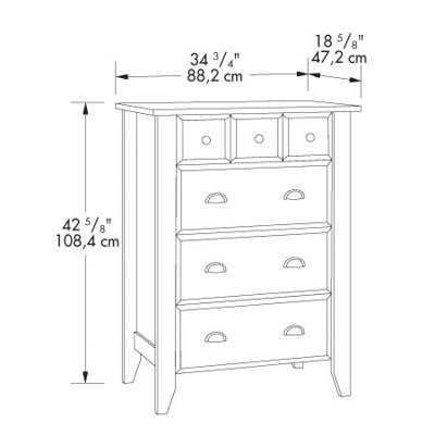 Sauder Shoal Creek 4 Drawer Chest