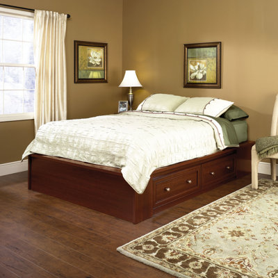 Palladia Queen Storage Platform Bed by Sauder -image