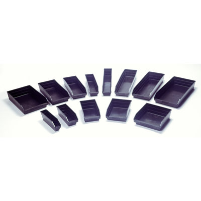 Quantum Storage Recycled Shelf Bin (4" H x 4 1/8" W x 17 7/8" D)