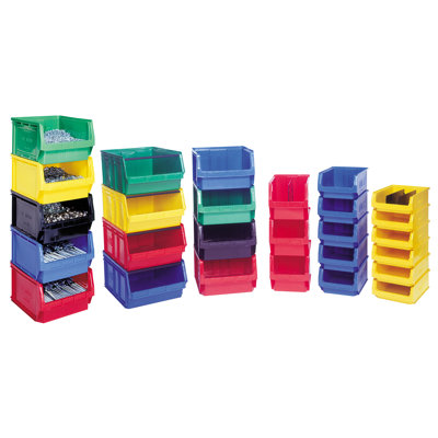 Quantum Storage Magnum Series Bin with Optional Dividers and Windows (7 7/8" H x 12 3/8" W x 19 3/4" D)