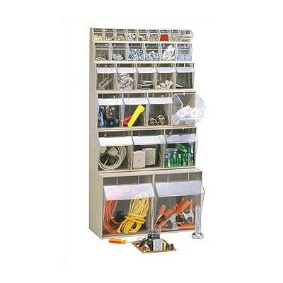 Quantum Storage Clear Tip Out Bins (9 Compartments)