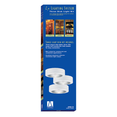 Sea Gull Lighting Ambiance  White Plug-In Disk Lighting Kit
